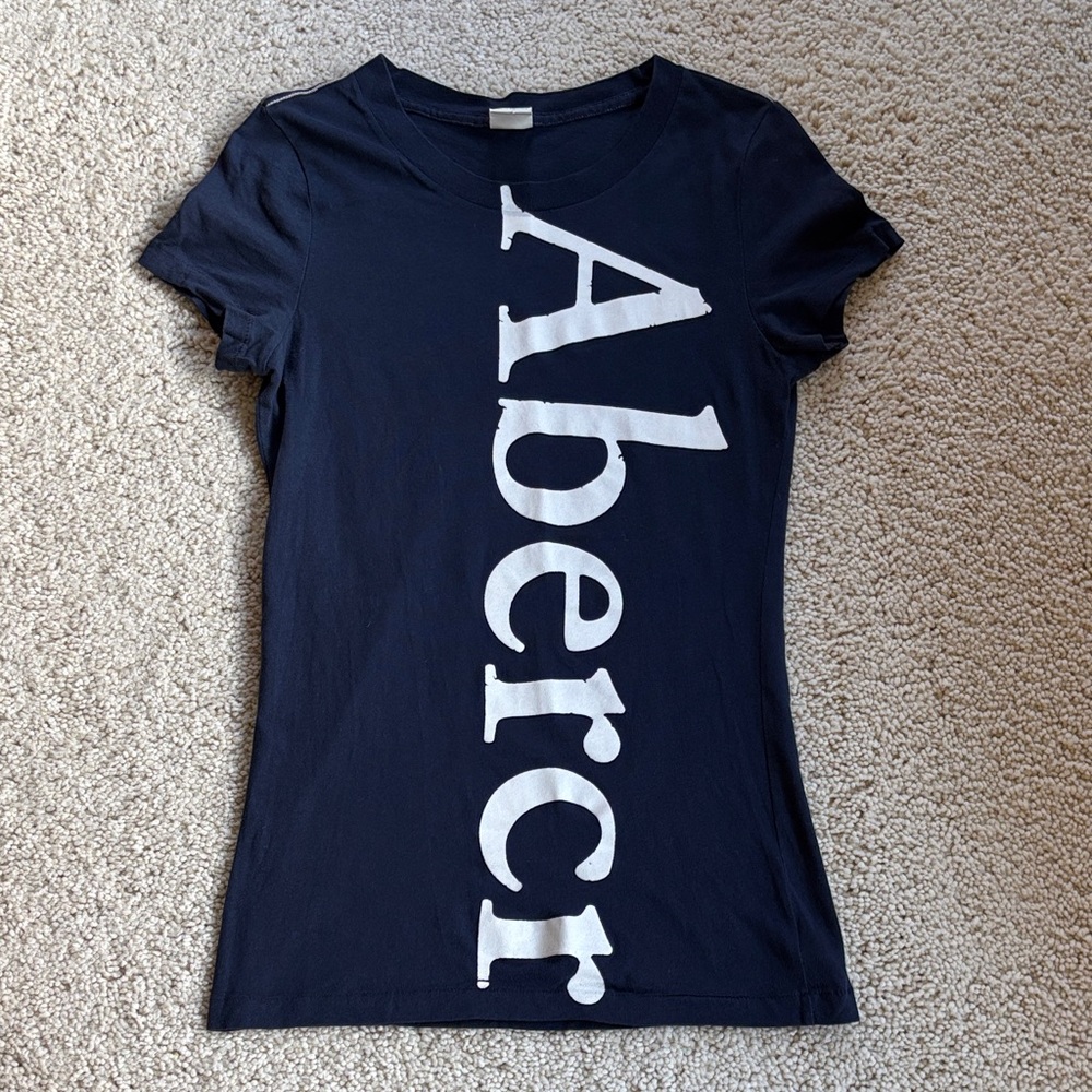 Vintage Abercrombie & Fitch Dark Blue Graphic Tee